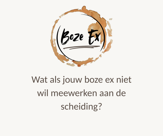Wat kun je doen als je boze ex niet meewerkt aan de scheiding?