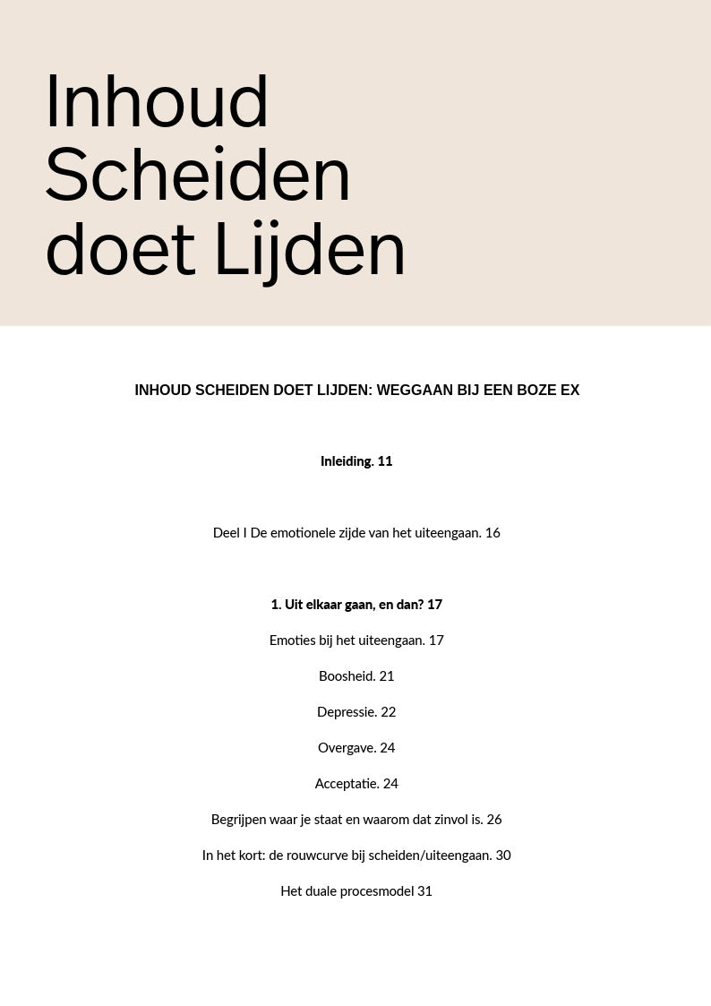 Scheiden doet lijden: weggaan bij een boze ex